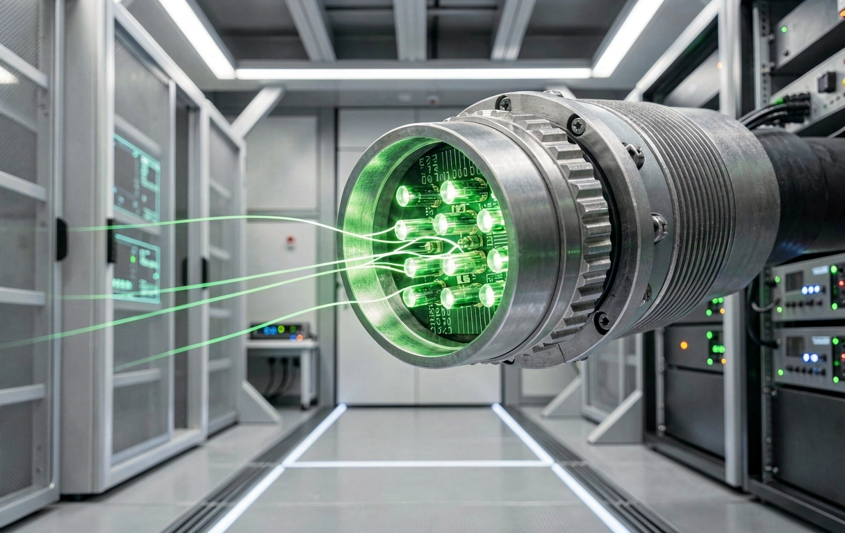 Fiber optic data transmission